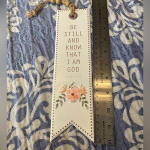 Metal Floral Wall decor Psalm 46:10 “Be still and know that I am God”